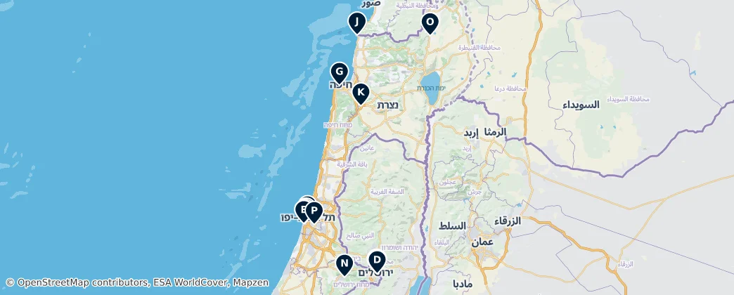 Map of İsrail