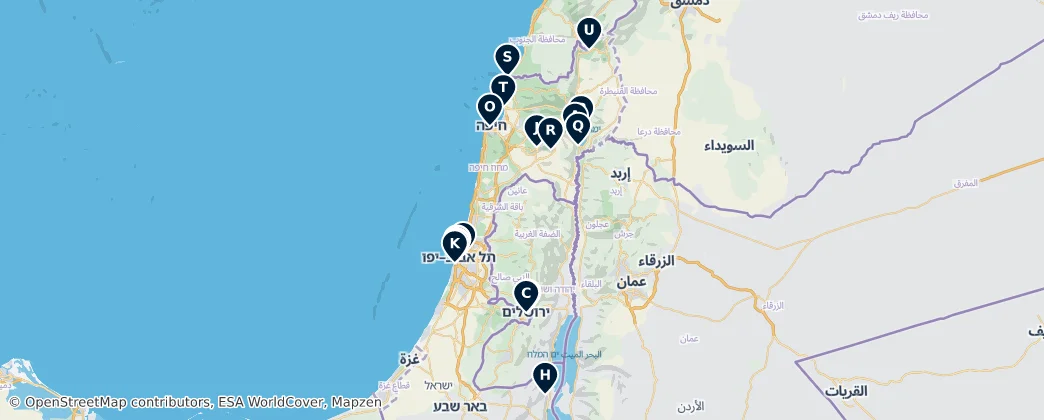 Map of İsrail
