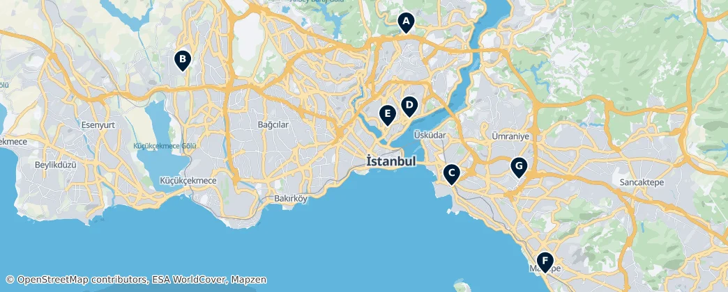 Map of İstanbul