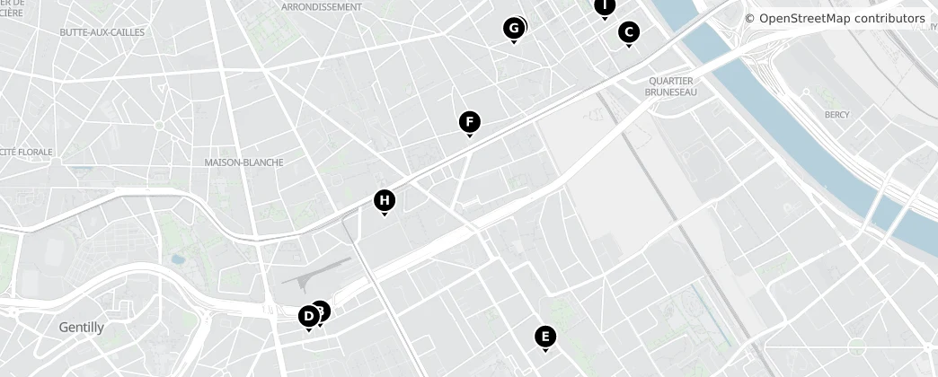 Map of Ivry-sur-Seine