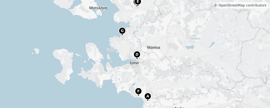 Map of İzmir