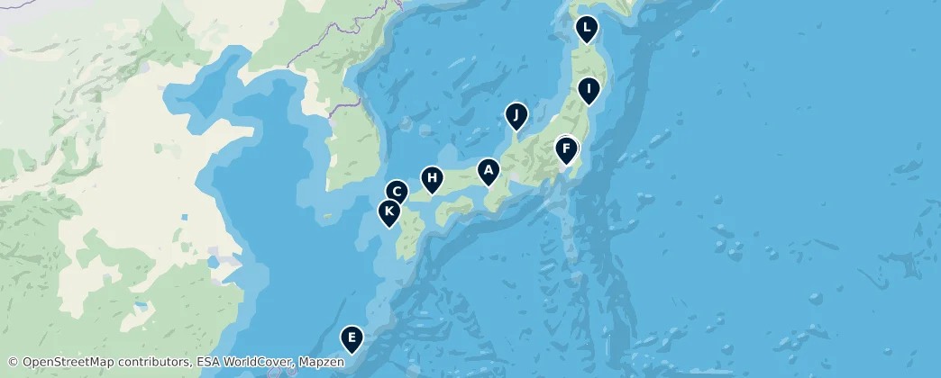 Map of Japonya