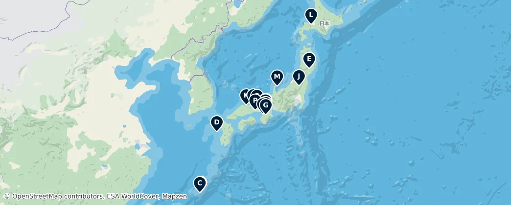 Map of Japonya