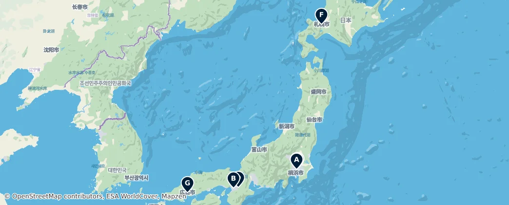 Map of Japonya