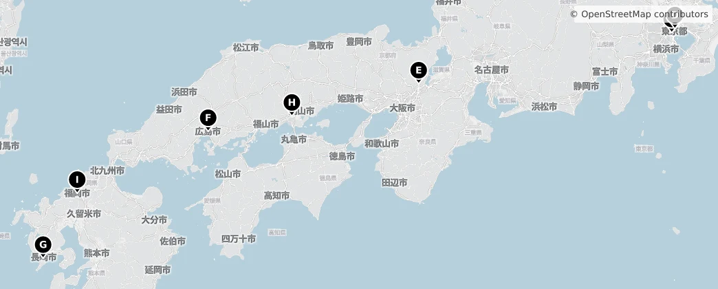 Map of Japonya