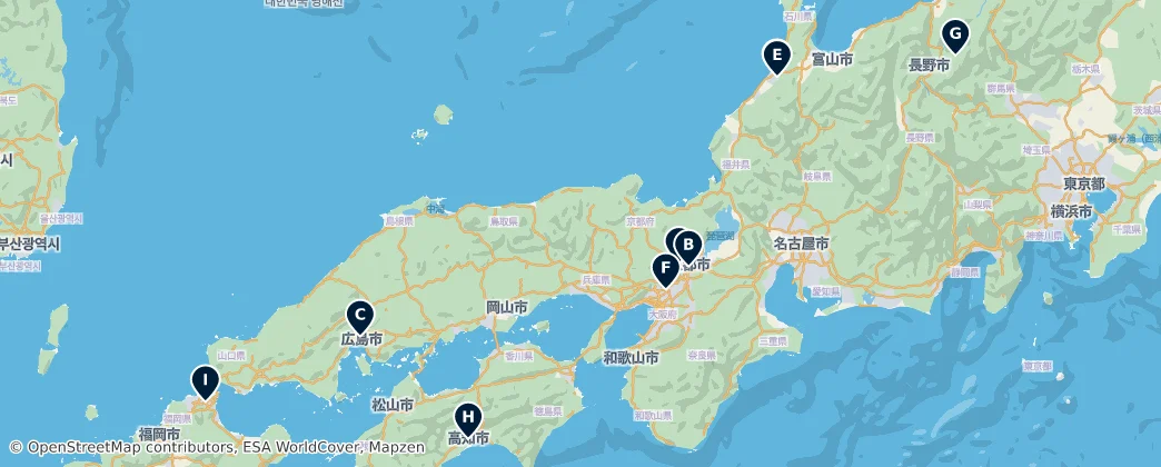 Map of Japonya