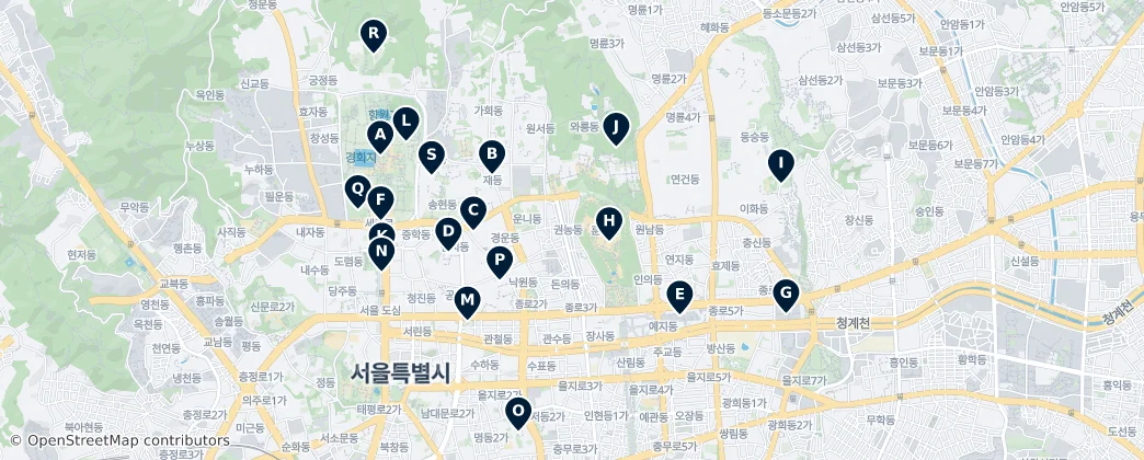 Map of Jongno