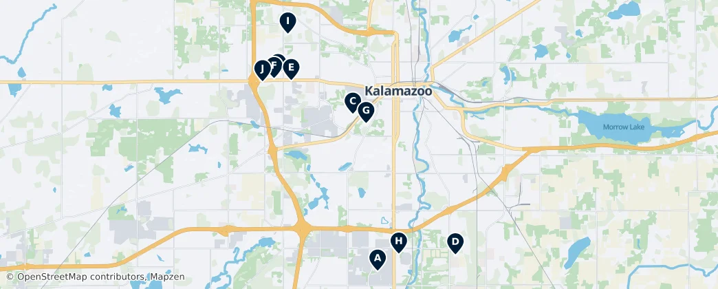 Map of Kalamazoo County