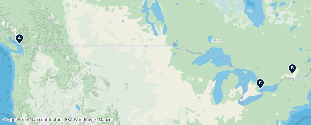 Map of Kanada