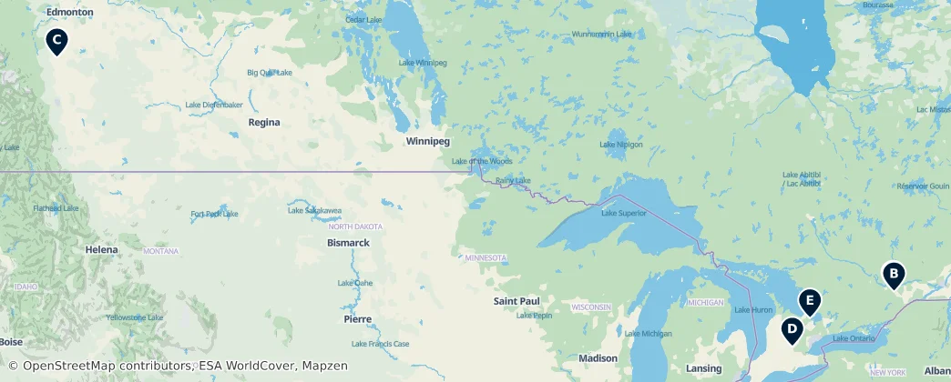 Map of Kanada