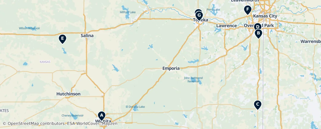 Map of Kansas