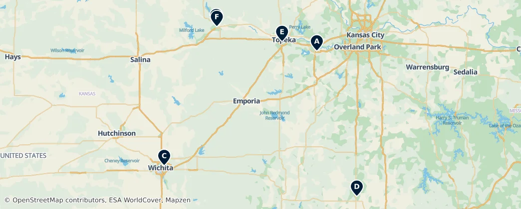 Map of Kansas