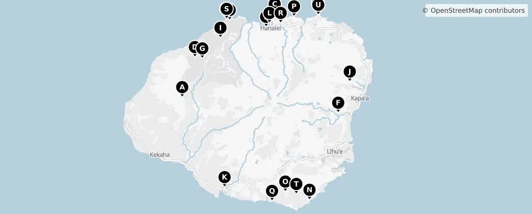 Map of Kauai