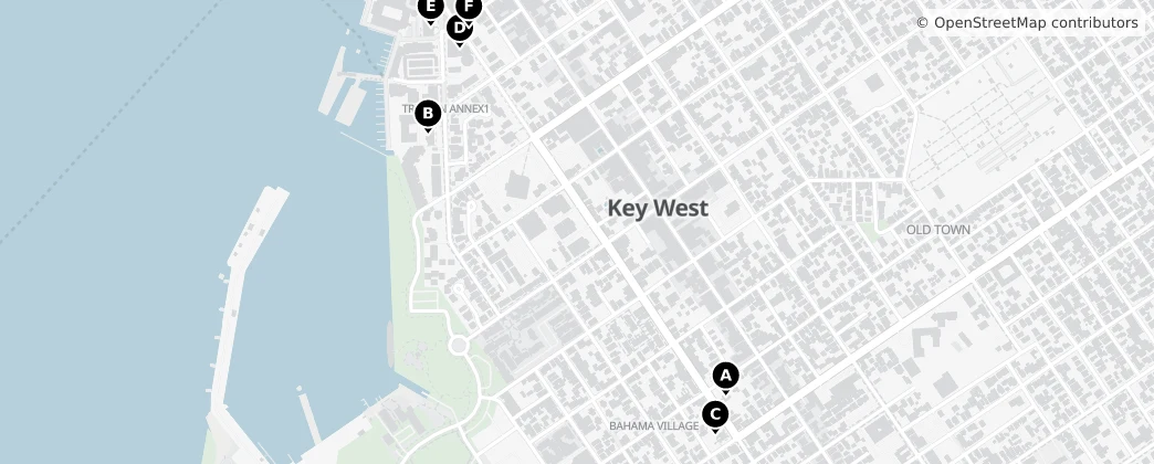 Map of Key West