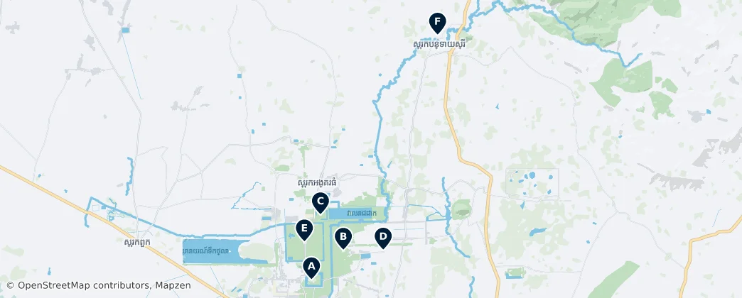 Map of Siem Reap