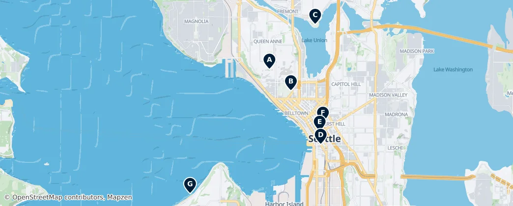 Map of King County, Washington