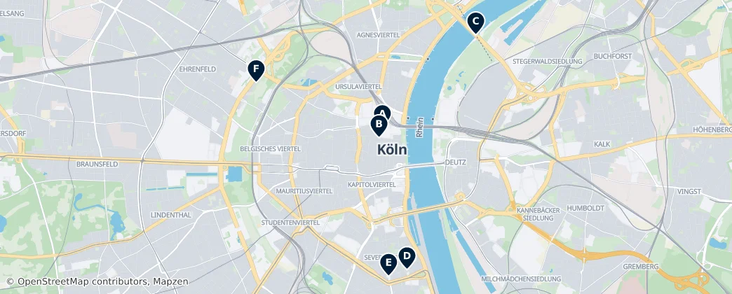Map of Köln