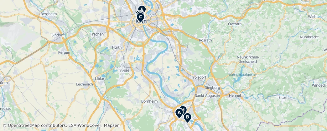 Map of Köln