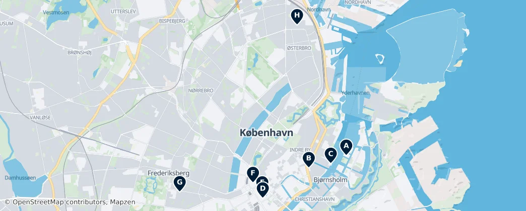 Map of Kopenhag