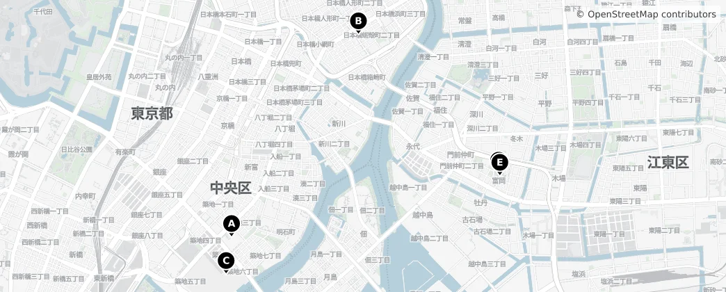 Map of Kōtō