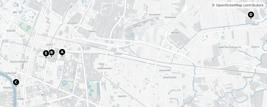 Map of Bangkok