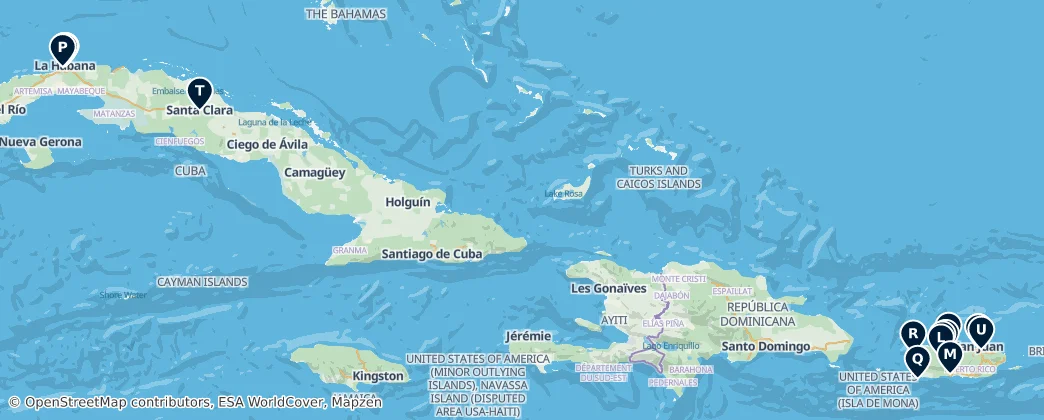 Map of Küba