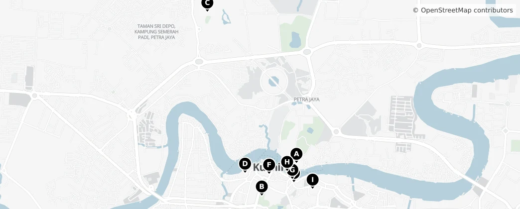 Map of Kuching
