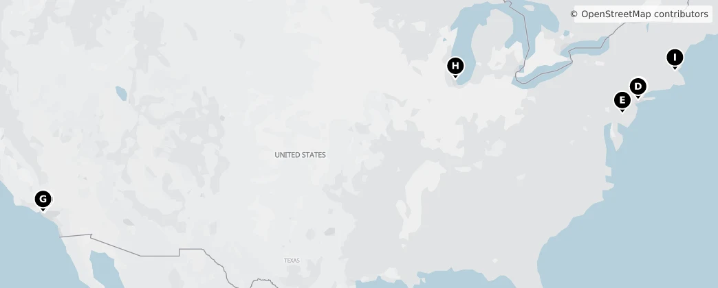Map of Kuzey Amerika