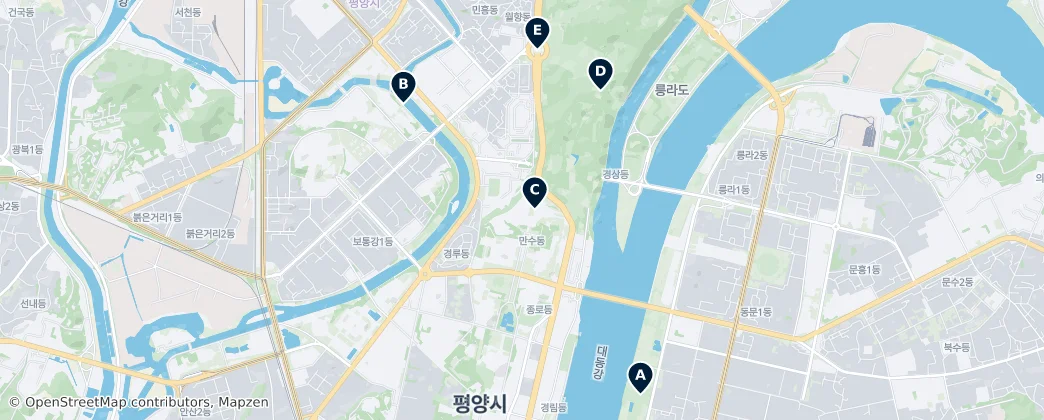 Map of Kuzey Kore