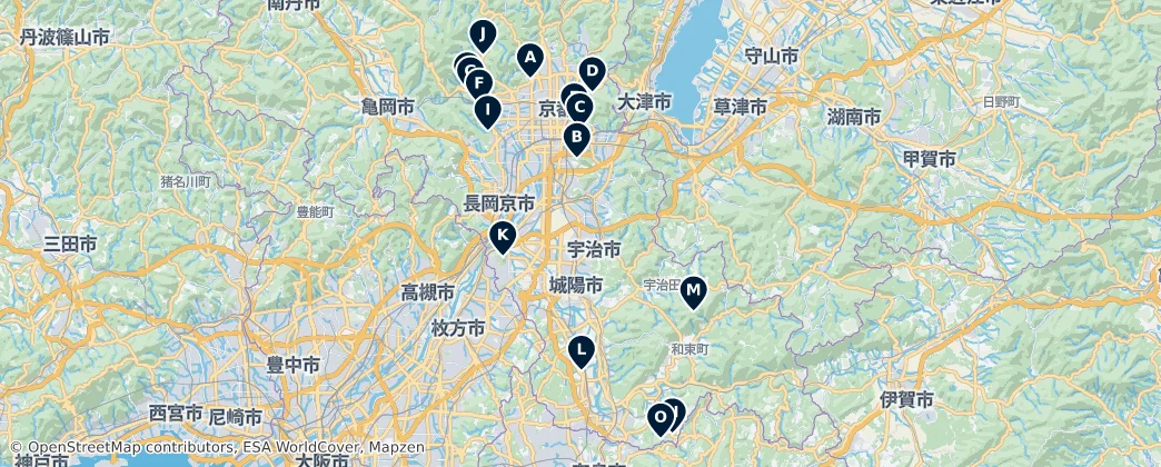 Map of Kyoto