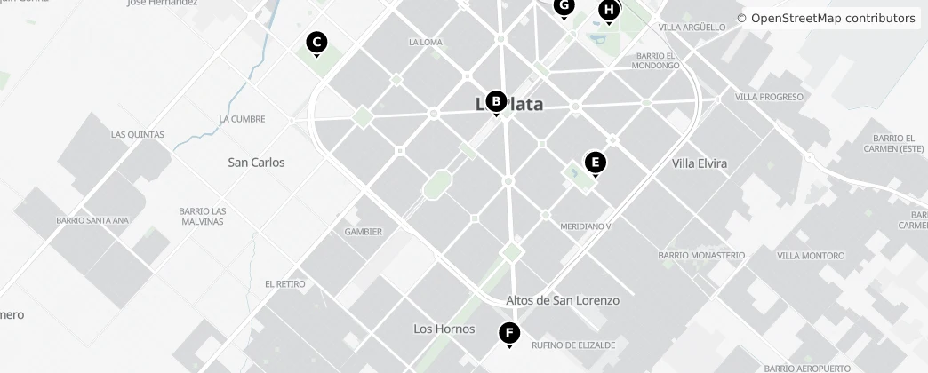 Map of La Plata