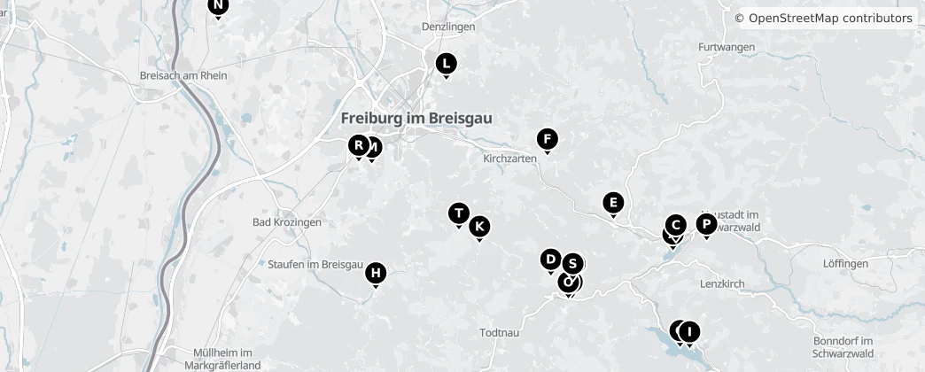 Map of Landkreis Breisgau-Hochschwarzwald