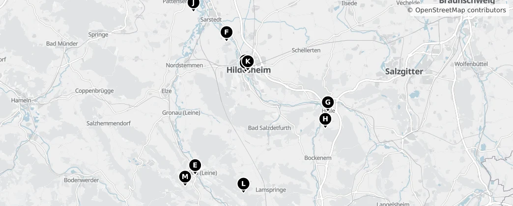Map of Hildesheim