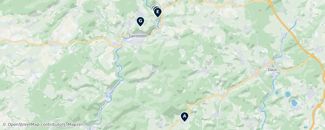 Map of Vulkaneifel