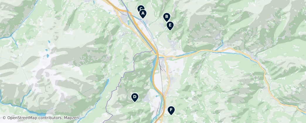 Map of Landquart, Switzerland