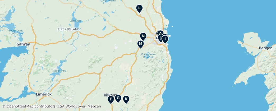 Map of Leinster