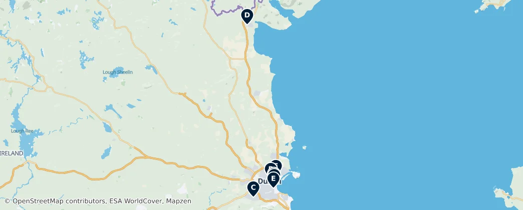 Map of Leinster