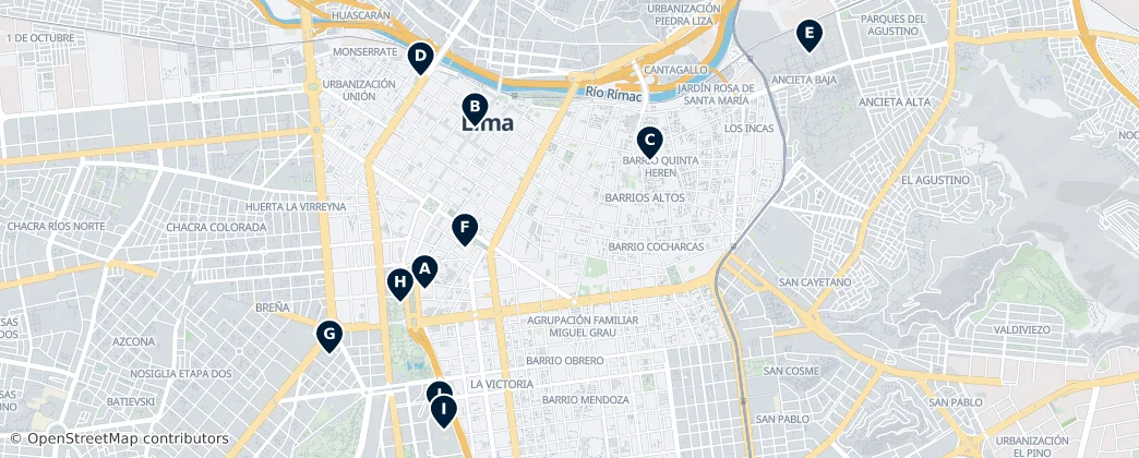 Map of Lima