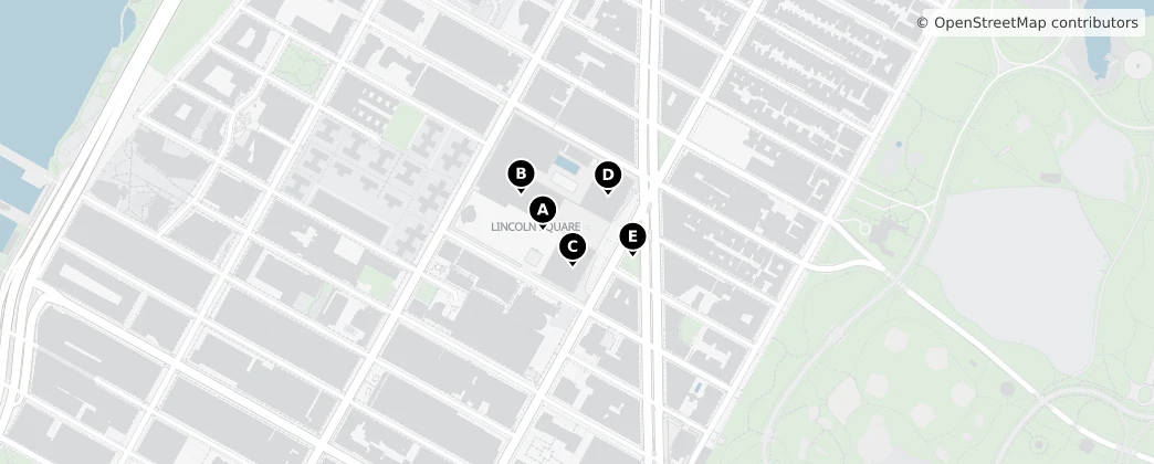 Map of Lincoln Square