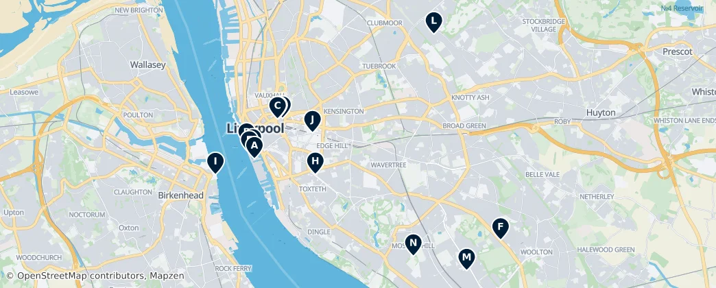Map of Liverpool