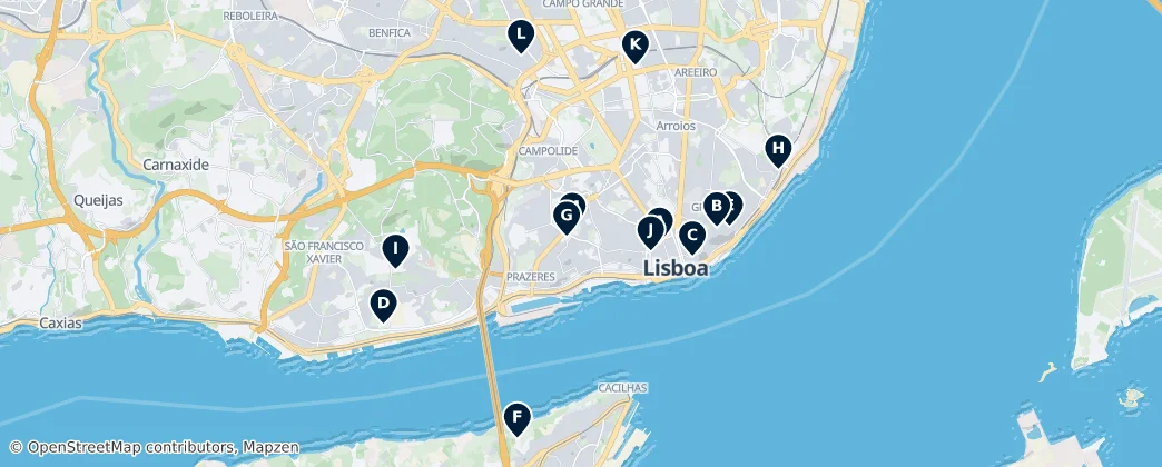 Map of Lizbon
