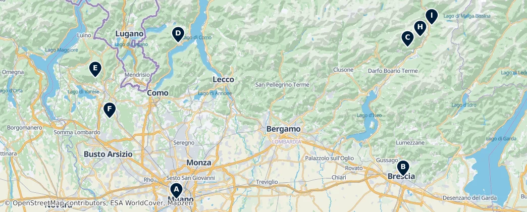 Map of Lombardiya