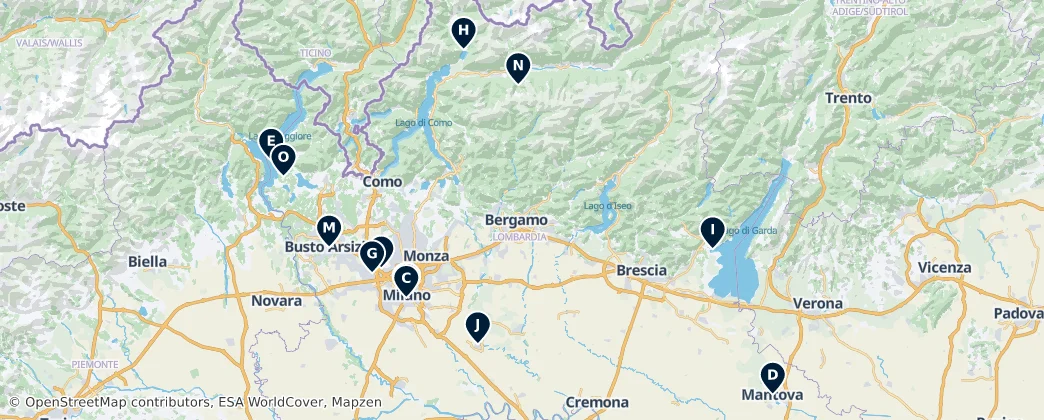 Map of Lombardiya