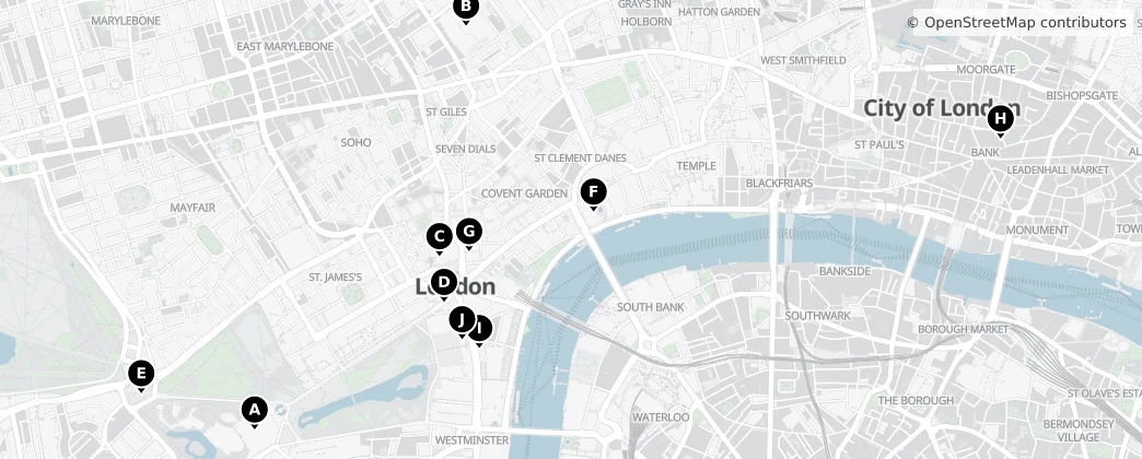 Map of Londra