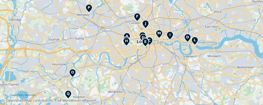 Map of Londra