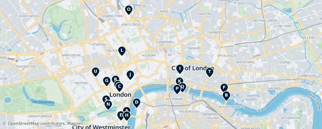 Map of Londra Şehri