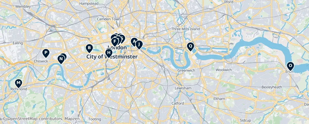 Map of Londra