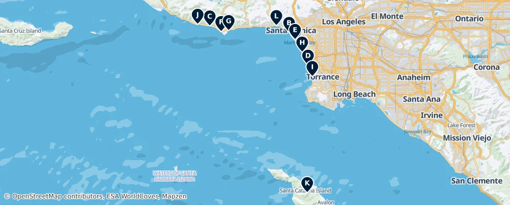 Map of Los Angeles County