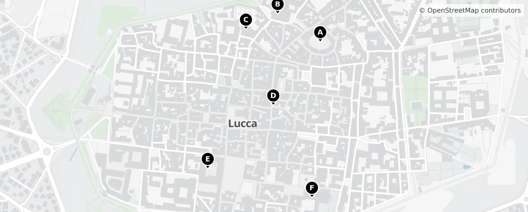 Map of Lucca