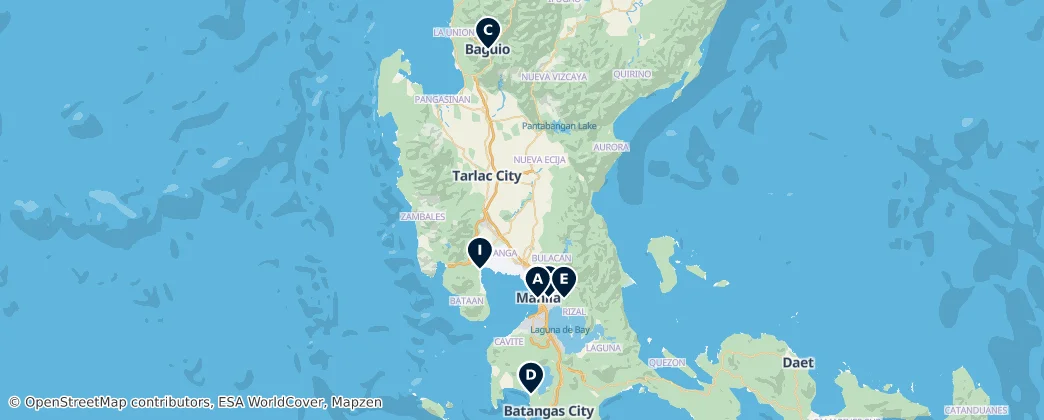Map of Luzon